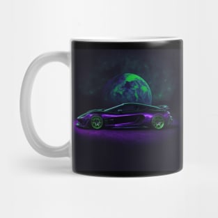 Galaxy Sport Car | Galactic Velocity: A Stellar Night Ride Mug